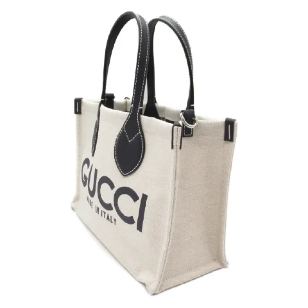 Gucci Vintage Pre-owned Canvas totes Beige Dames