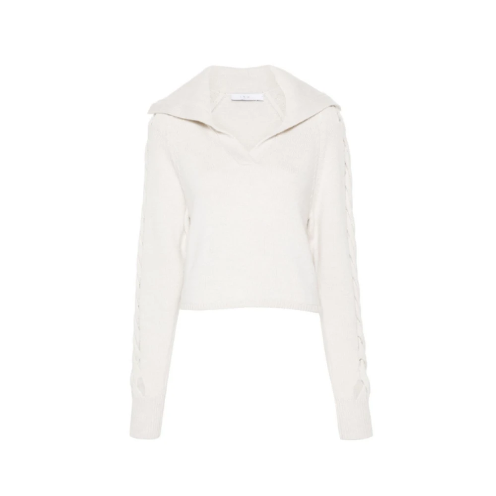 IRO Witte Gebreide Trui met V-Hals White Dames