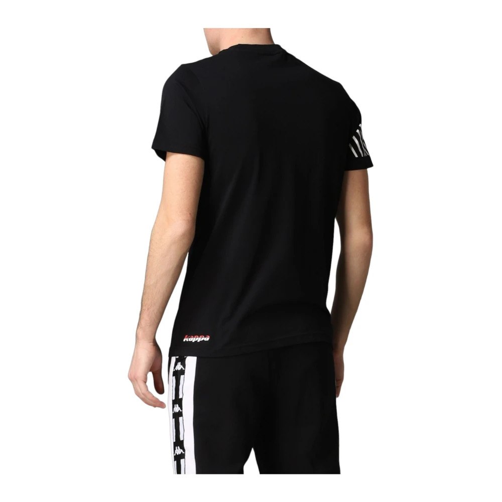 Kappa T-Shirts Black Heren