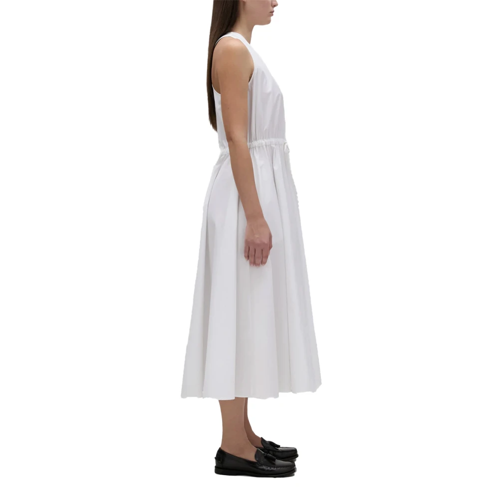 Aspesi Katoenen Poplin Jurk White Dames