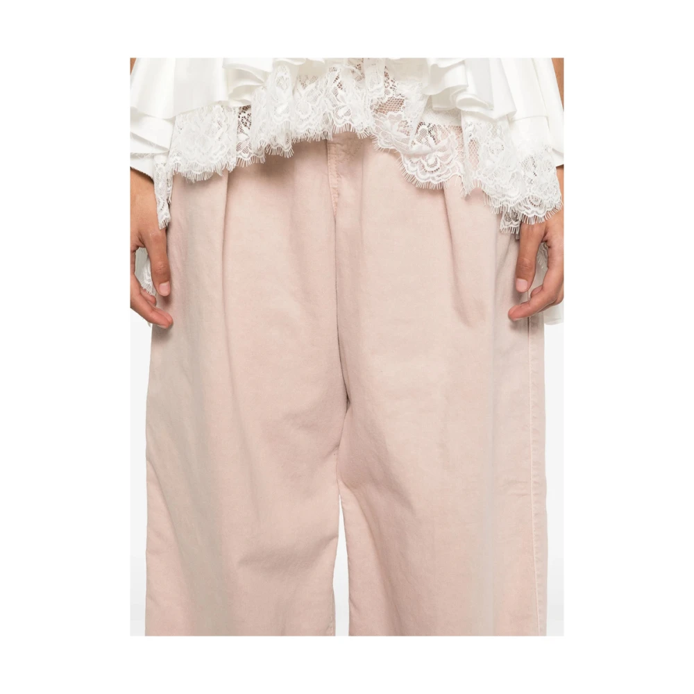 Haikure Roze Klassieke Plooi Jeans Pink Dames