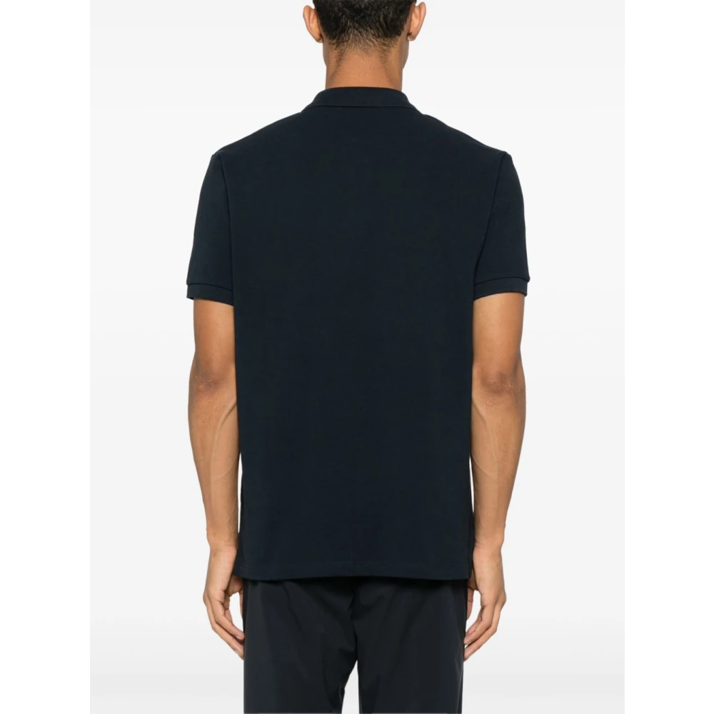 Peuterey Blauw Poloshirt met Logo Borduursel Blue Heren