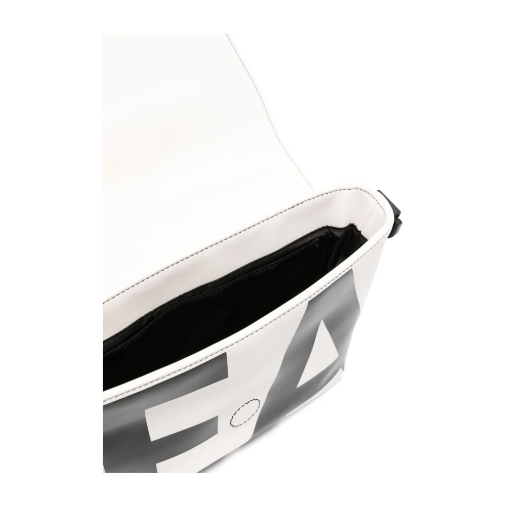 Emporio Armani Stijlvolle witte tassen met logoprint White Heren