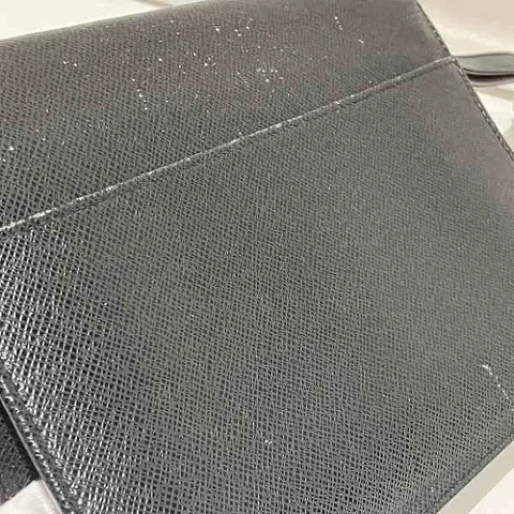 Louis Vuitton Vintage Pre-owned Leather clutches Black Heren