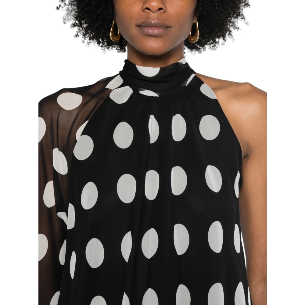 Max Mara Studio Elegante Zijden Blouse Black Dames
