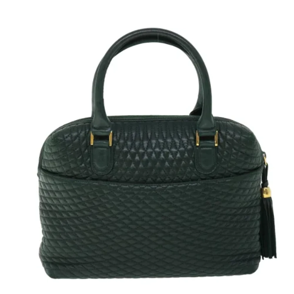 Bally Pre-owned Leather handbags Green Dames