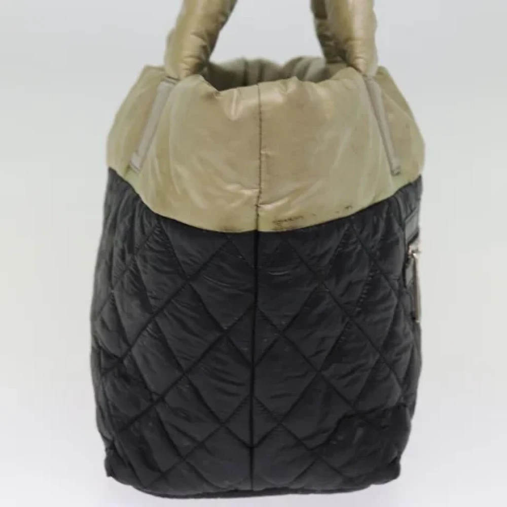 Chanel Vintage Pre-owned Nylon handbags Black Dames