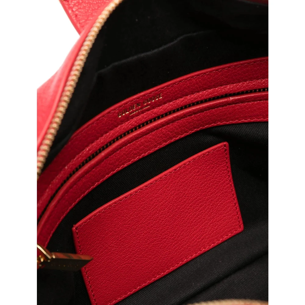 Golden Goose Chique leren tas met gouden gesp Red Dames