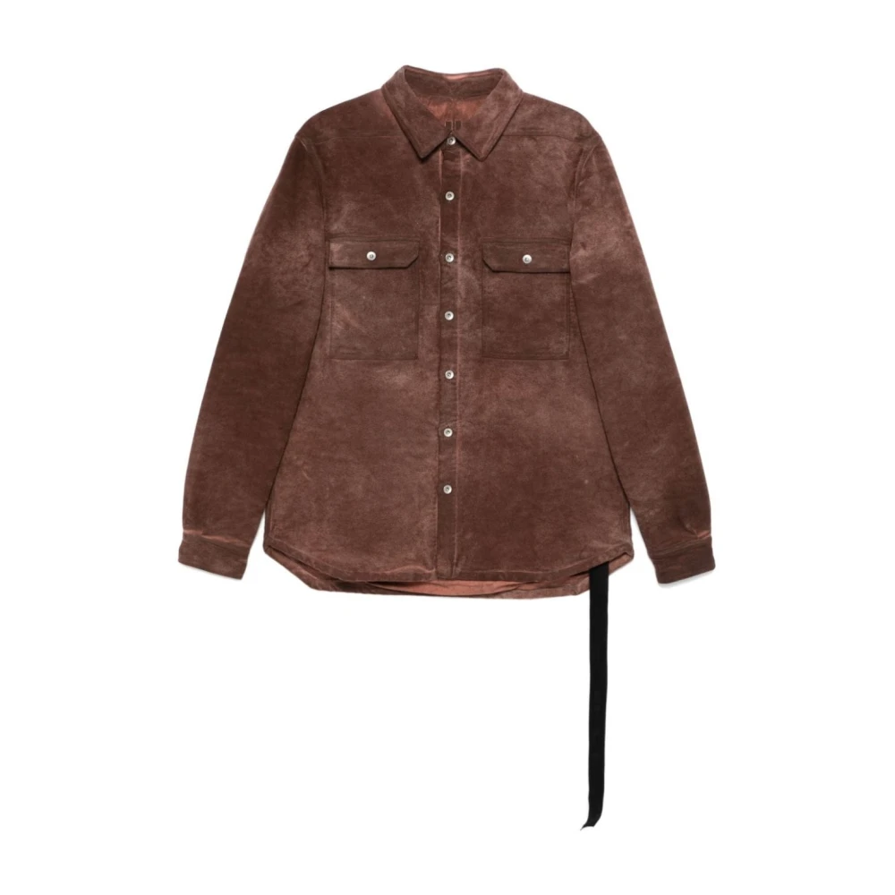 Rick Owens Giacca Imbottita Over 83 Terra Padded Jacket Beige Heren