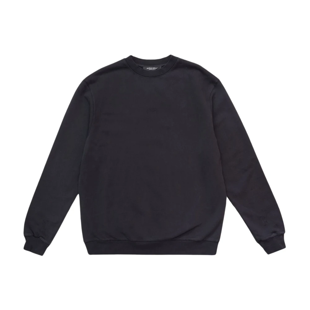 A-Cold-Wall Essential Onyx Crewneck Sweatshirt Black Heren
