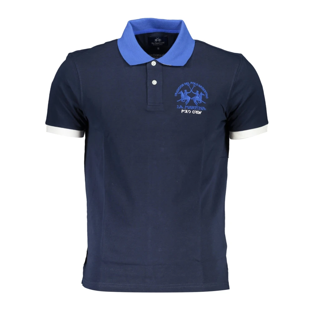LA MARTINA Blauw Polo Shirt Korte Mouw Heren Blue Heren