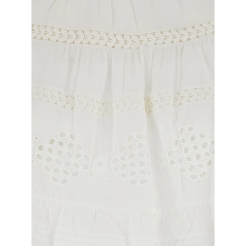 Isabel Marant Étoile Witte Katoenen Top met Broderie Anglaise White Dames