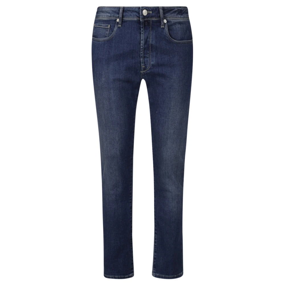 Incotex Klassieke Denim Jeans Blue Heren
