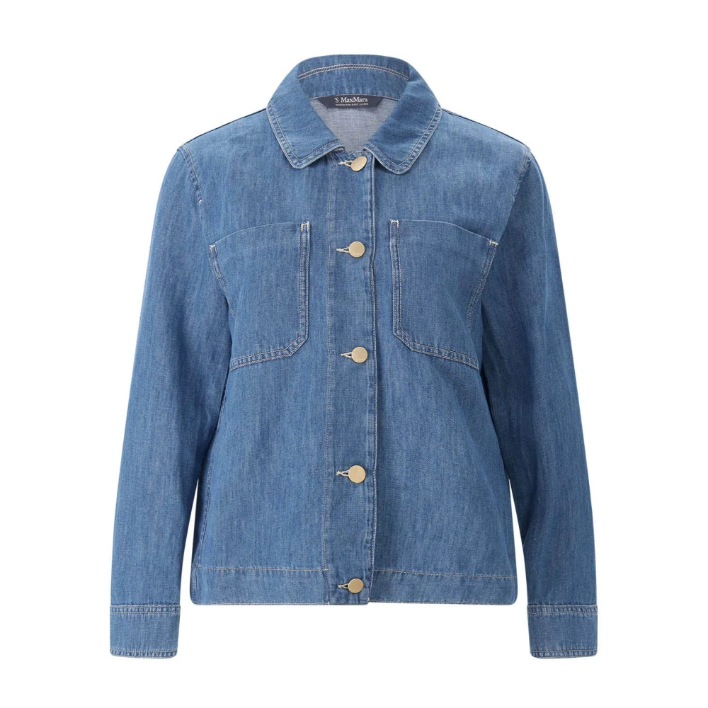Max Mara Women's Blue Denim Jackets - Denim Jackets - L - Jackets