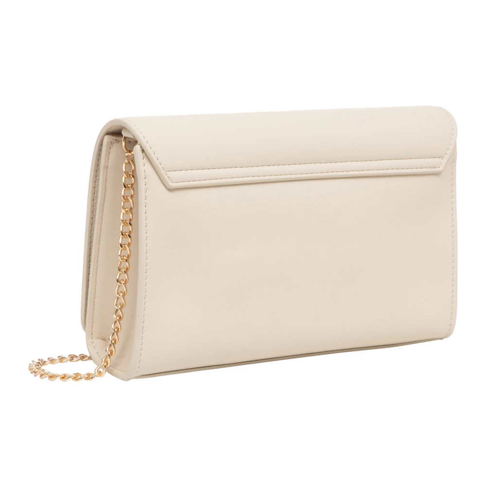 Love Moschino Stijlvolle letter schoudertas Beige Dames