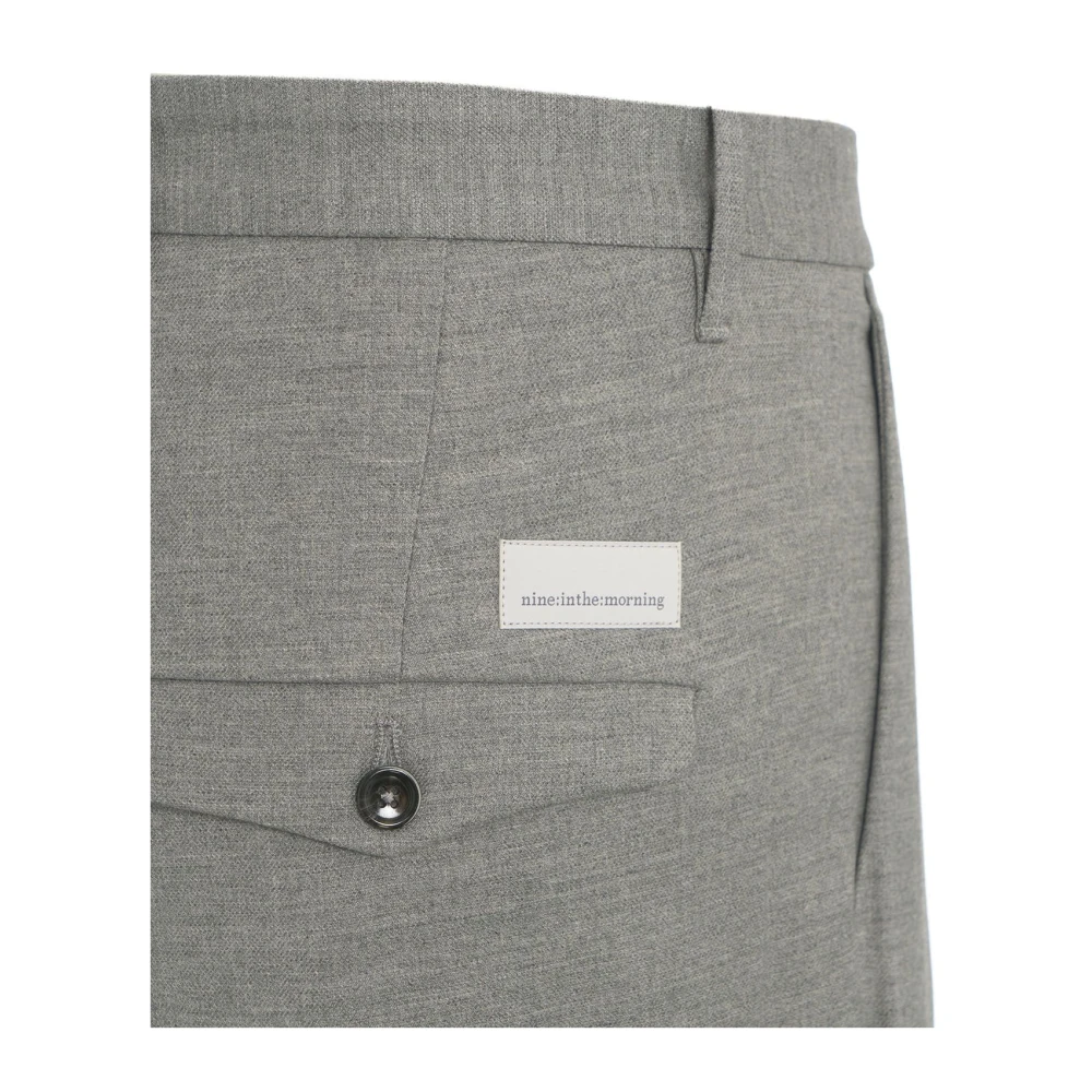 Nine In The Morning Grijze Broek Aw24 Model Hoogte 190cm Gray Heren