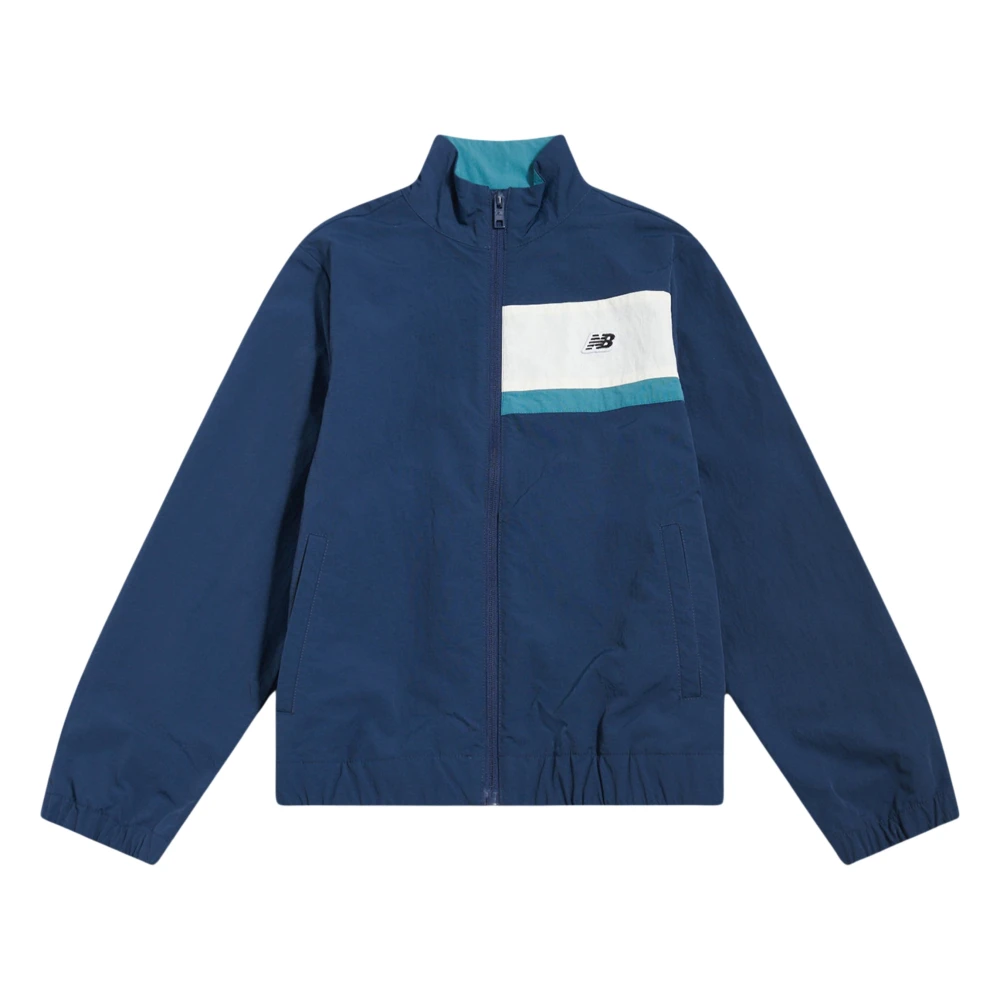 New Balance Boys Blue Light Jackets, 9 Y, Premium Panelled Track Jacket