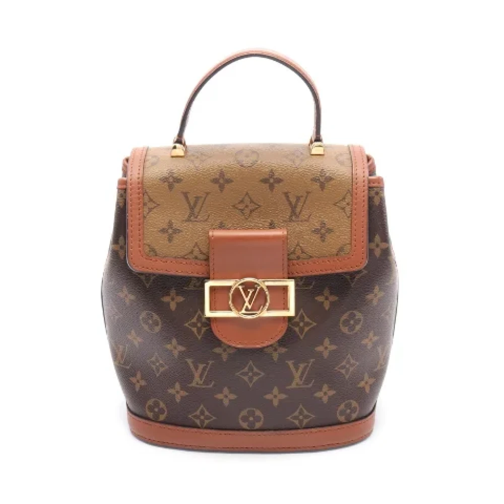 Louis Vuitton Vintage Pre-owned Canvas backpacks Brown Dames