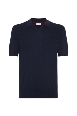 pull-polo-bleu-marine-en-maille