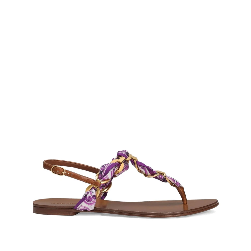 Dolce & Gabbana Women's Purple Stylish Summer Sandals