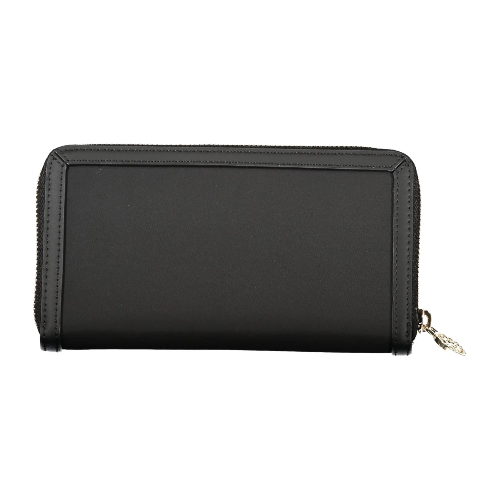 Tommy Hilfiger Damesportemonnee Zwart Polyester Ritssluiting Black Dames