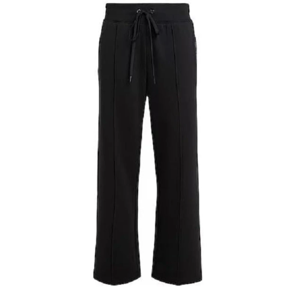 Emporio Armani Vrouw Zwart Broeken Dames, L, Katoen, Palazzo Broek