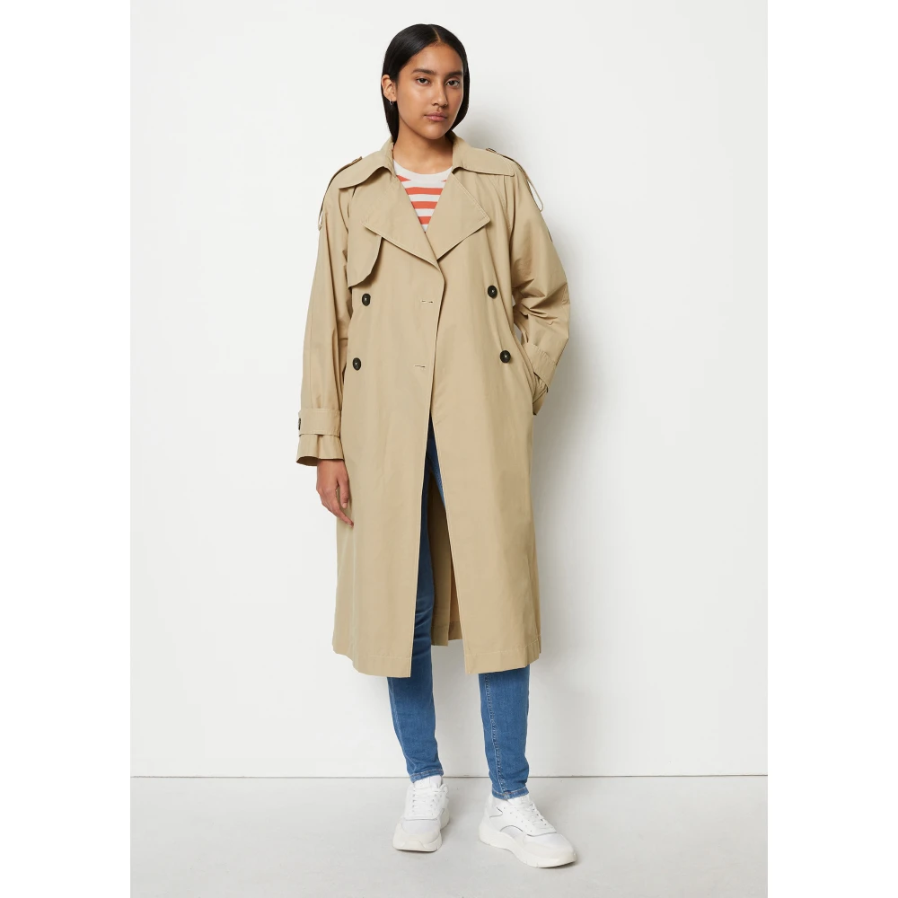 Marc O'Polo Ontspannen trenchcoat Beige Dames