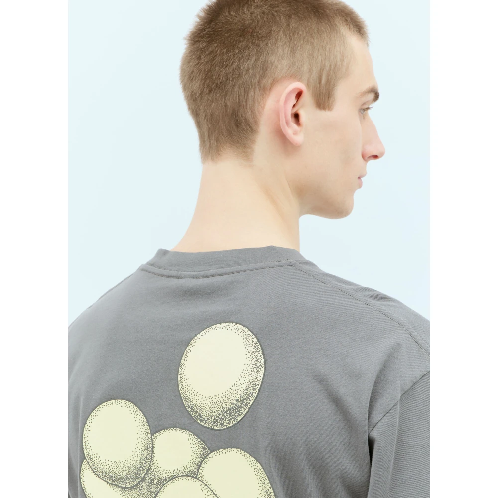 Brain Dead Grafische Print Crew Neck T-Shirt Gray Heren