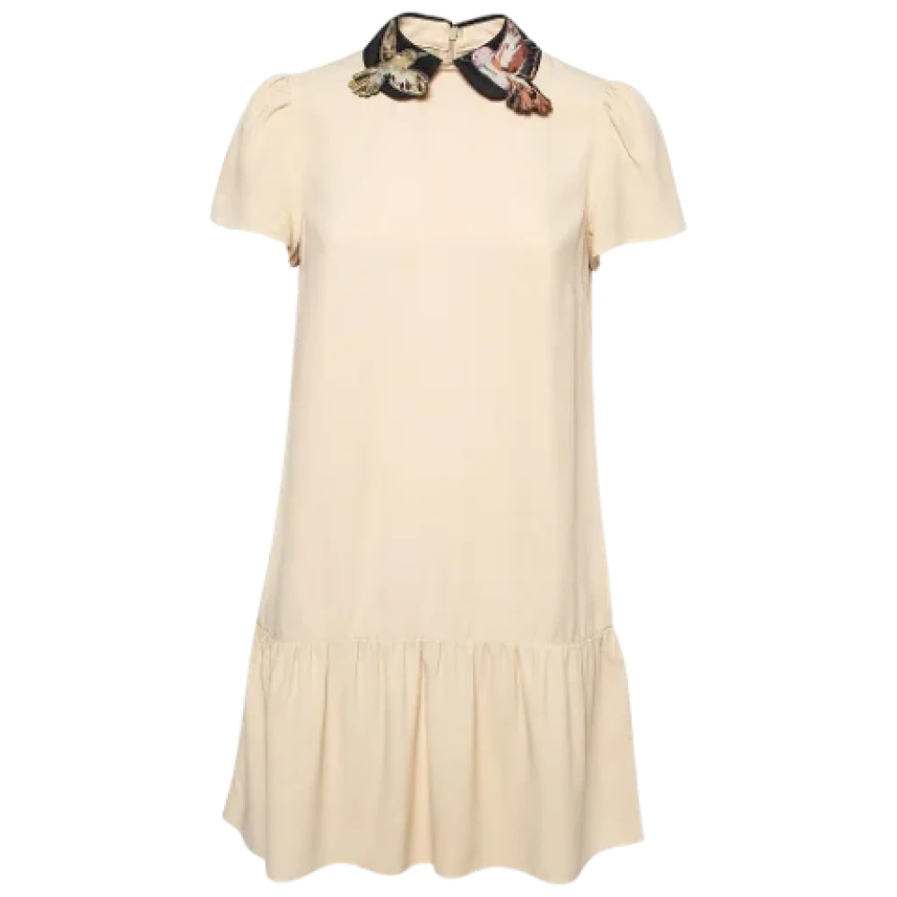 Valentino Vintage Pre-owned Fabric dresses Beige Dames