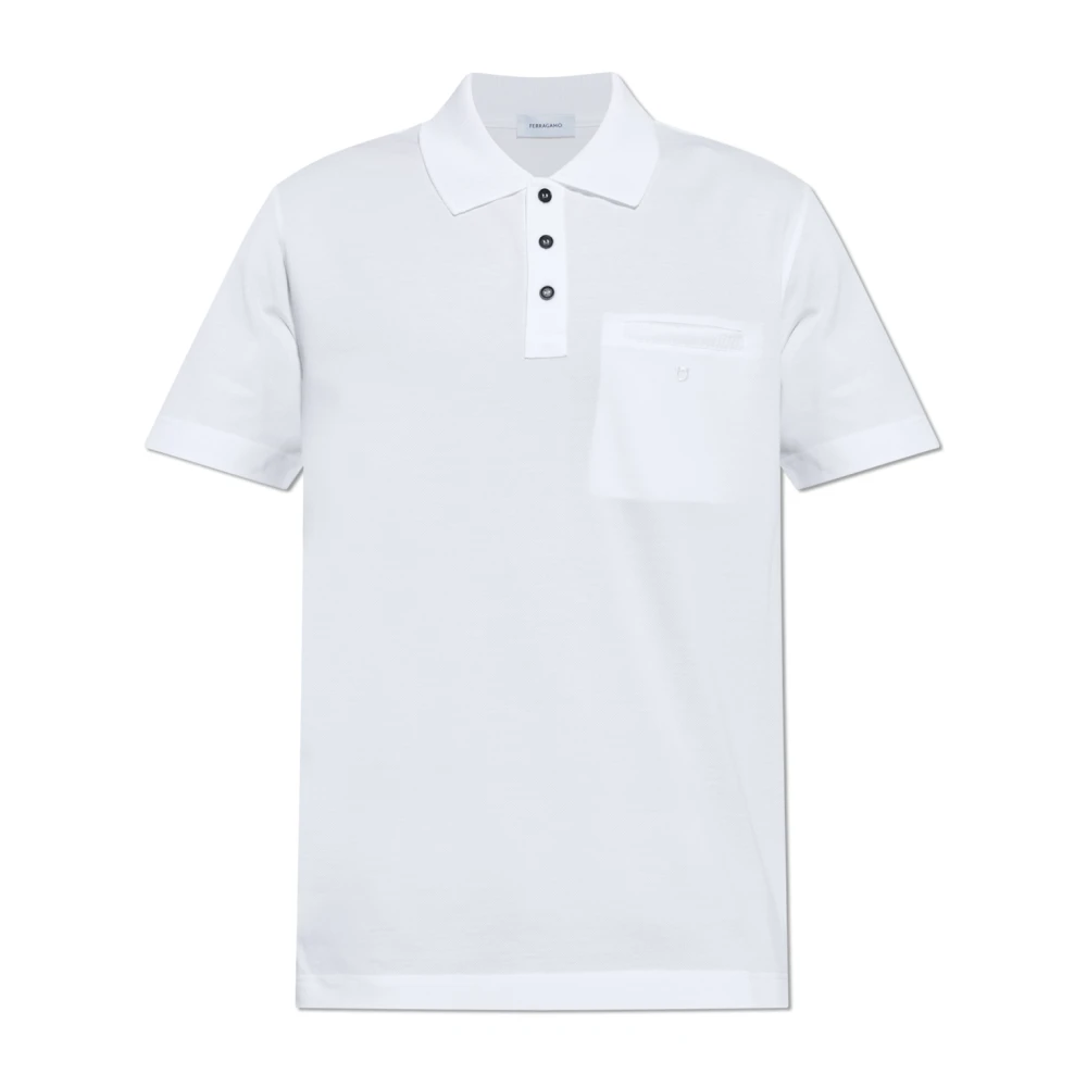 Ferragamo Uomo Bianco Top, S, New,