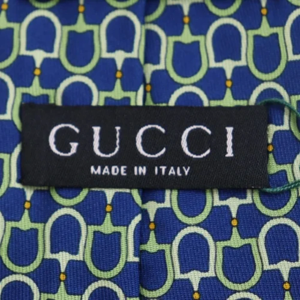 Gucci Vintage Pre-owned Canvas home-office Blue Heren