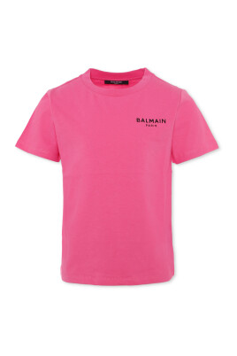 t-shirt-rose-en-coton-avec-impression-logo