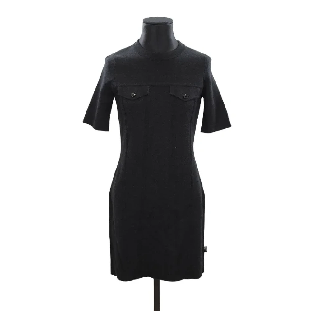 Moschino Pre-Owned Pre-owned Wool dresses Black Dames