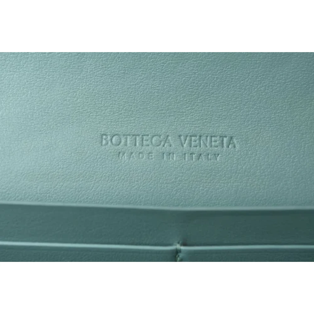 Bottega Veneta Vintage Pre-owned Leather wallets Blue Dames