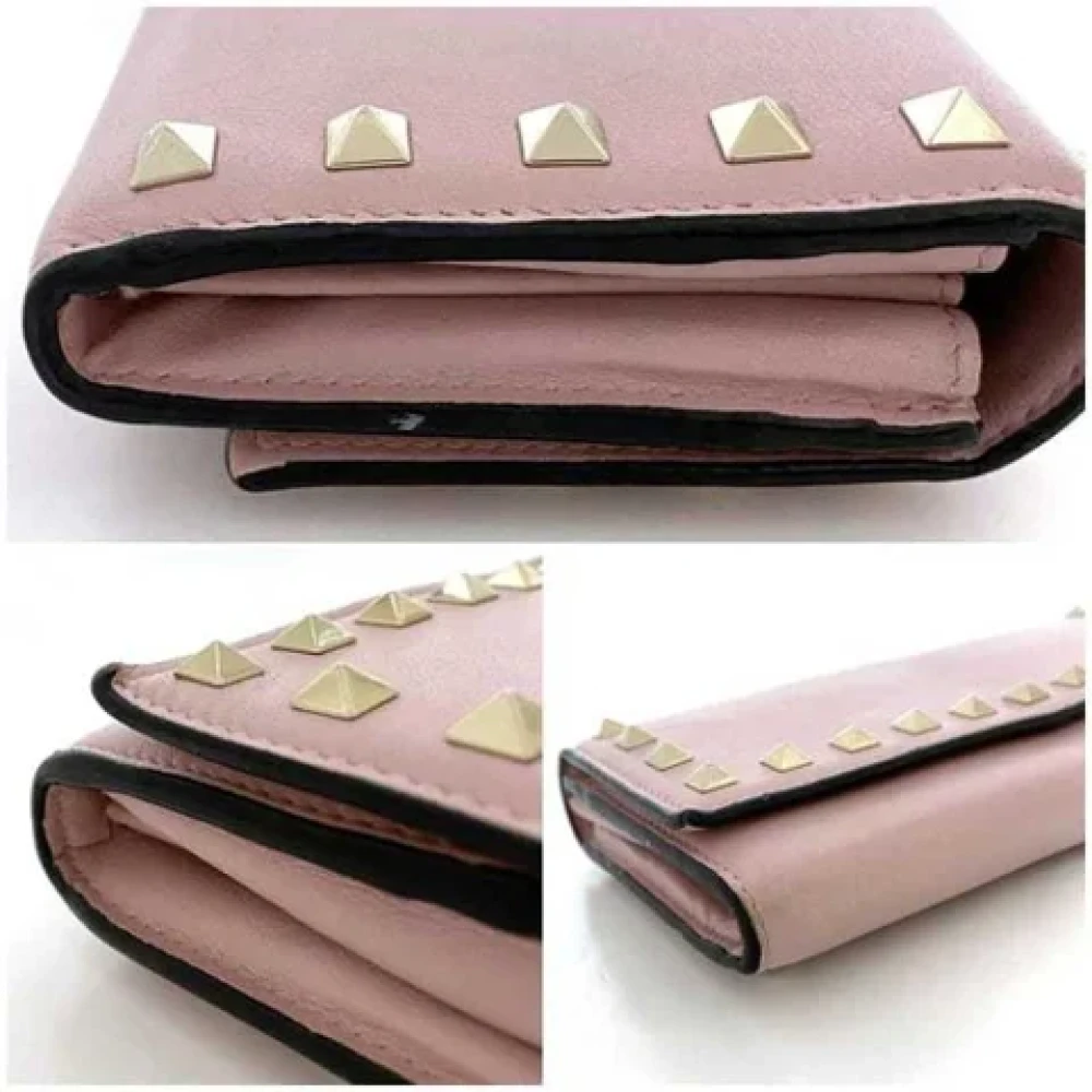 Valentino Vintage Pre-owned Leather wallets Pink Dames