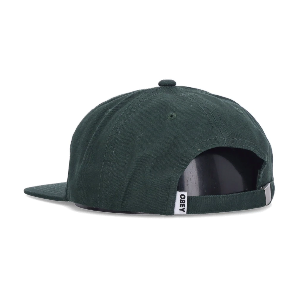 Obey Platte klep pet Bold Twill Strapback Green Heren