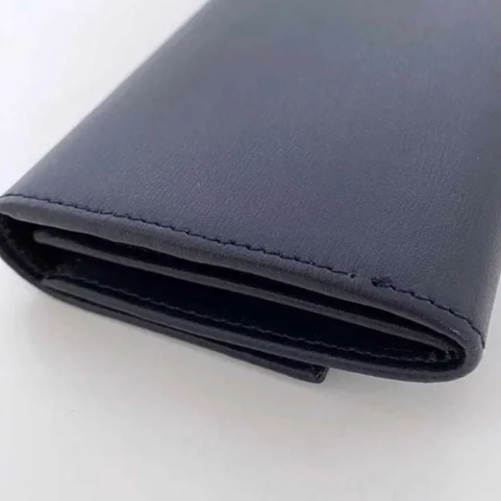 Salvatore Ferragamo Pre-owned Leather wallets Blue Dames