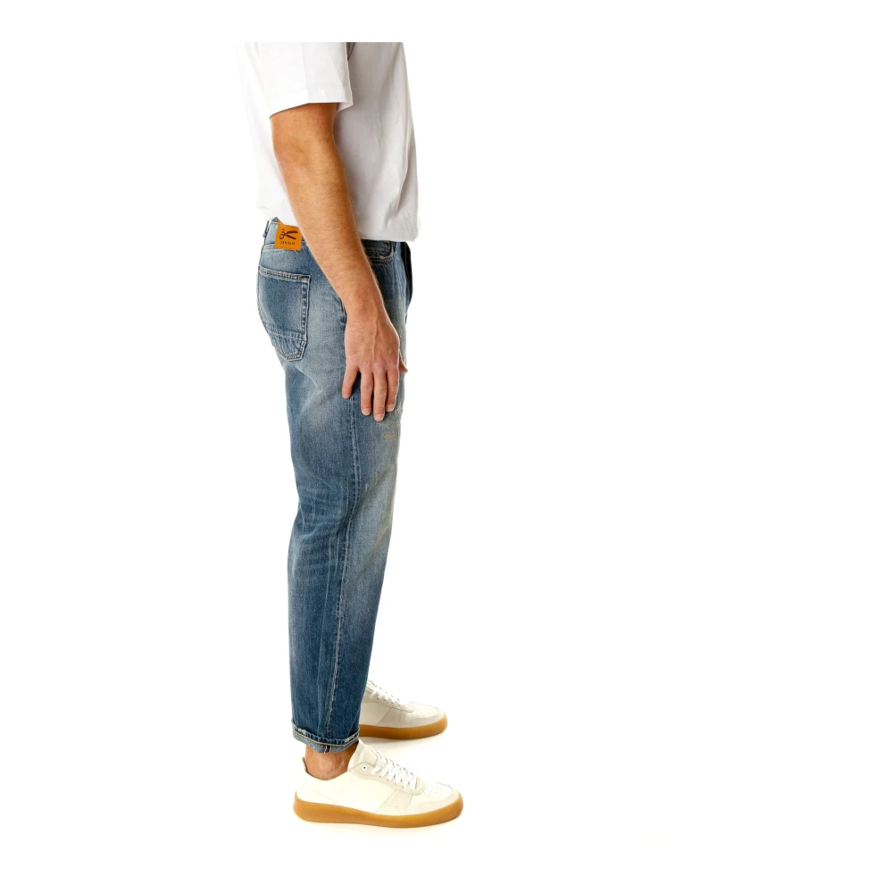 Denham Relaxed Fit Mid Waist Jeans Blue Heren