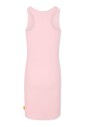 robe-courte-rose-a-texture-ondulee