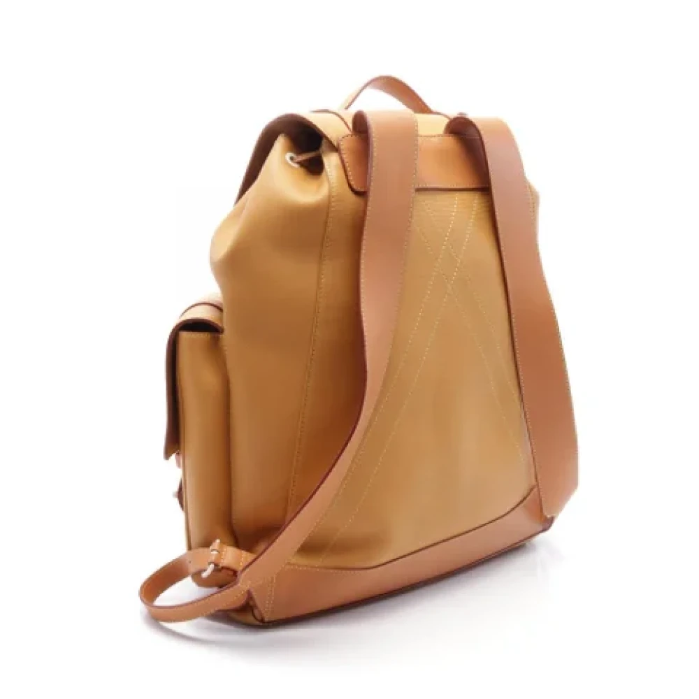 Louis Vuitton Vintage Pre-owned Leather backpacks Brown Dames