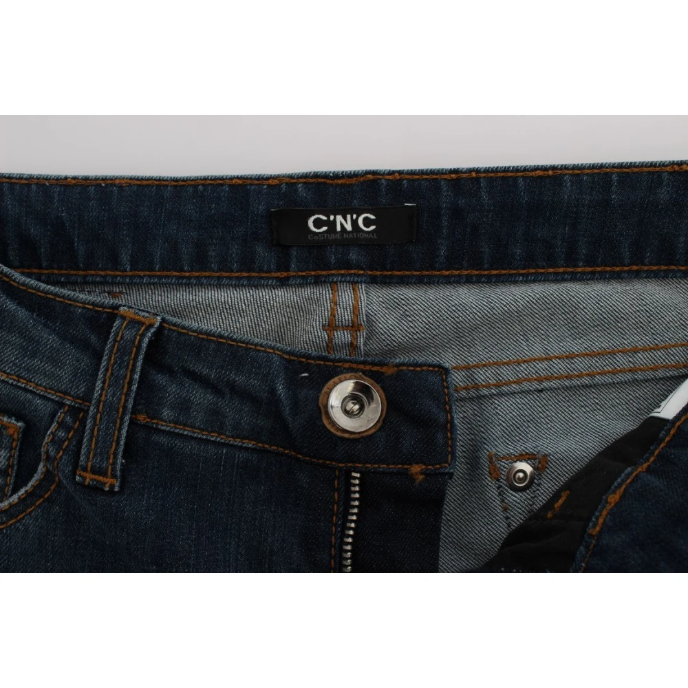 Costume National Blauwe Designer Jeans Regular Fit Blue Dames