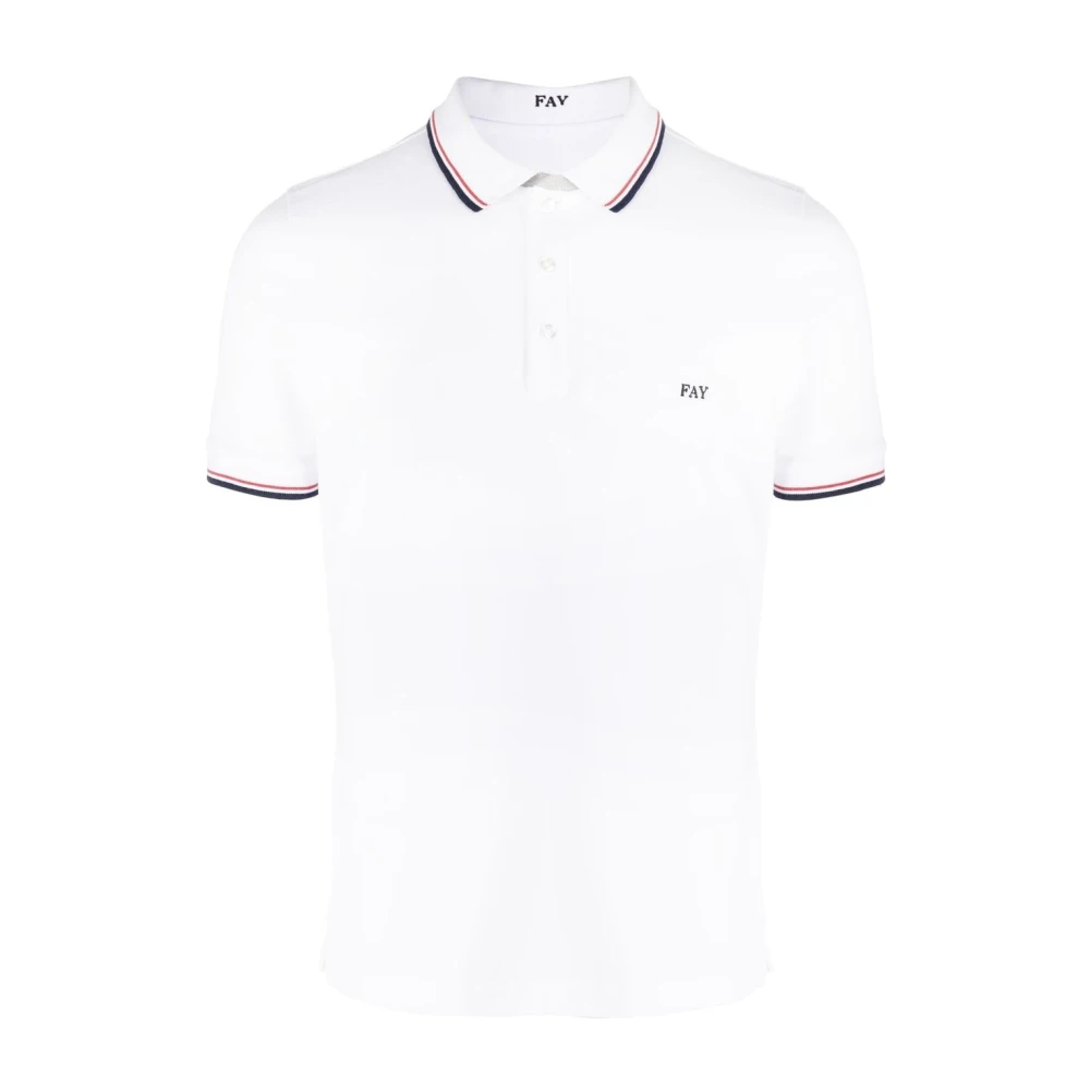 Fay - Tops > Polo Shirts - White - Fay - Modalova