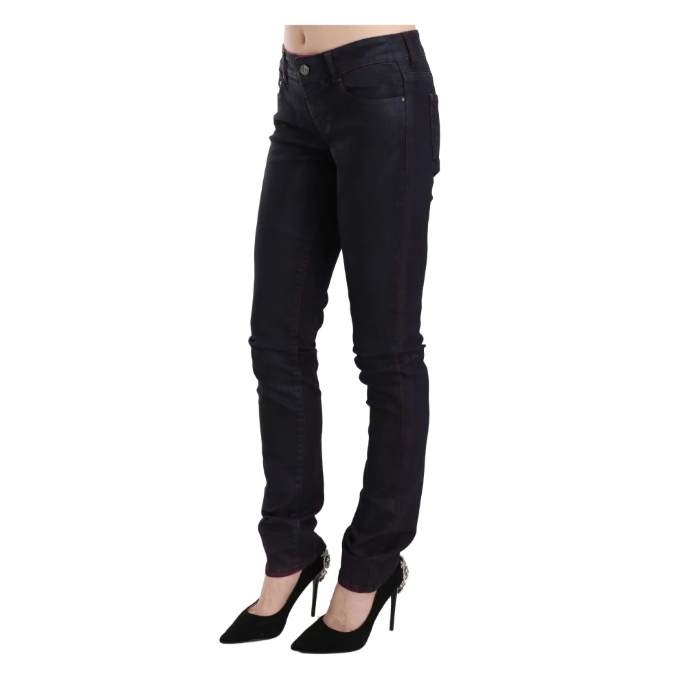 Just Cavalli Stijlvolle Zwarte Skinny Denim met Lage Taille Black Dames