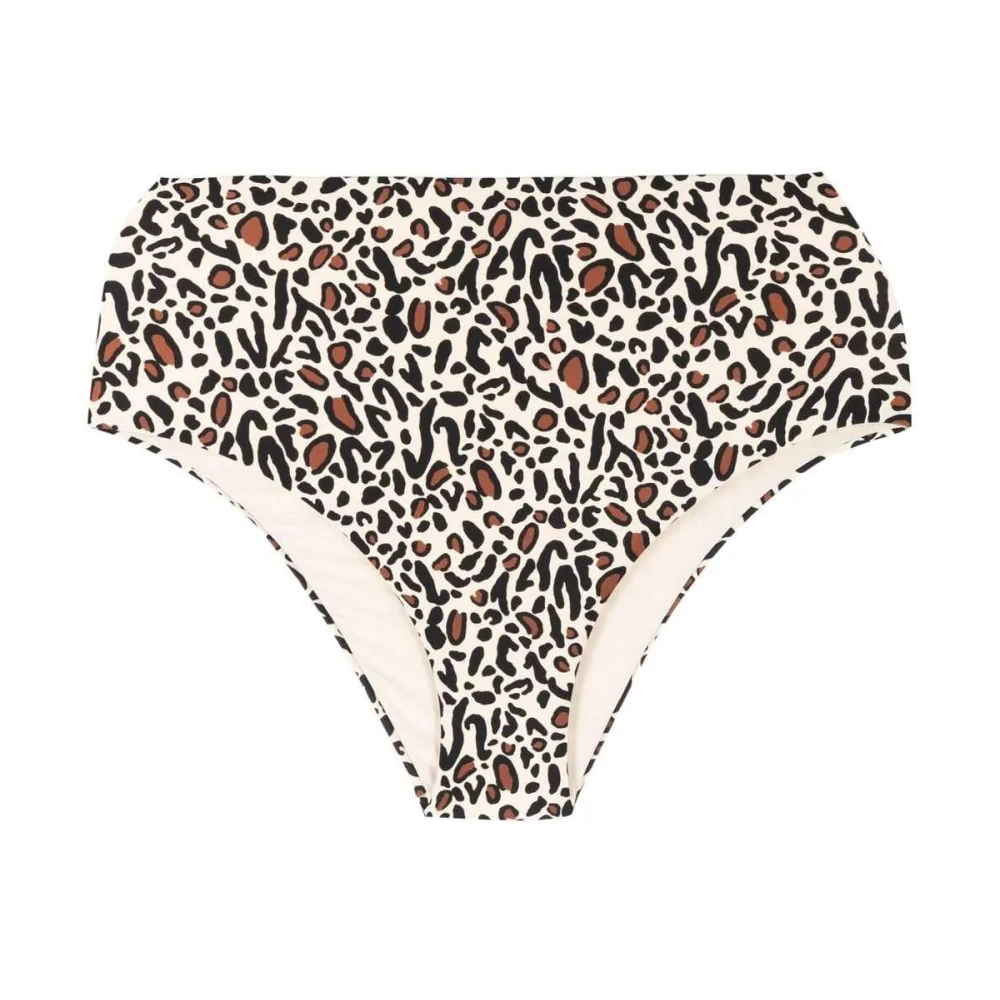 Nanushka Leopard Print High-Rise Bikini Briefs Multicolor Dames