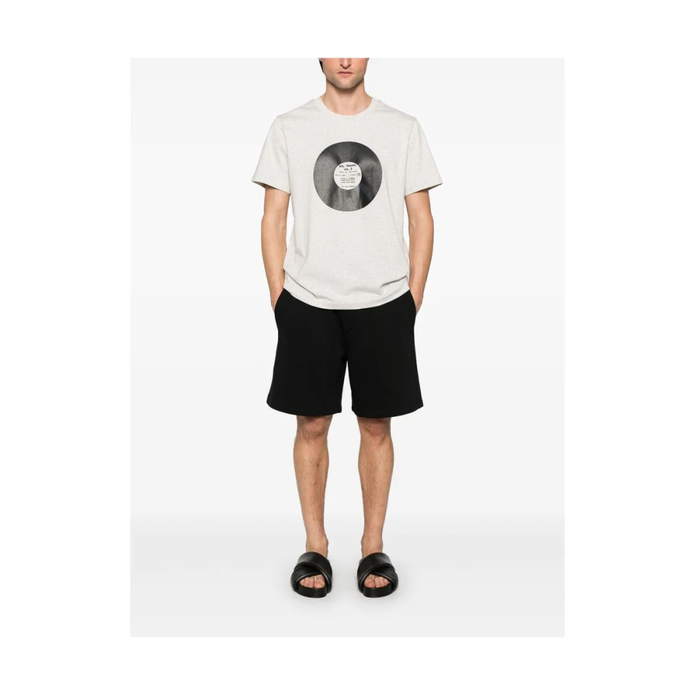 A.p.c. Beige Crew Neck T-shirt White Heren