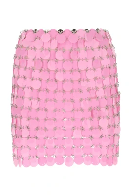 Rosa Maxi Paljett Mini Kjol