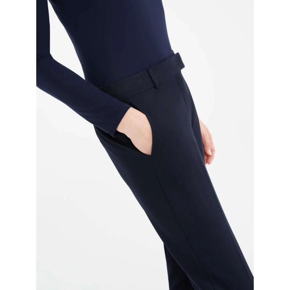 Max Mara Jersey Broek Blue Dames