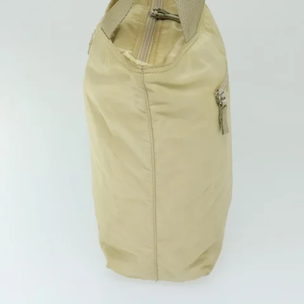 Prada Vintage Pre-owned Fabric prada-bags Beige Dames