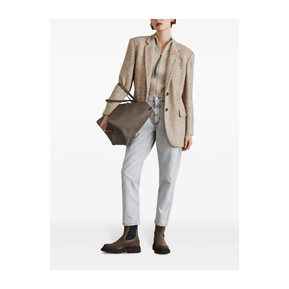 BRUNELLO CUCINELLI Stijlvolle Jeans voor Mannen Gray Dames