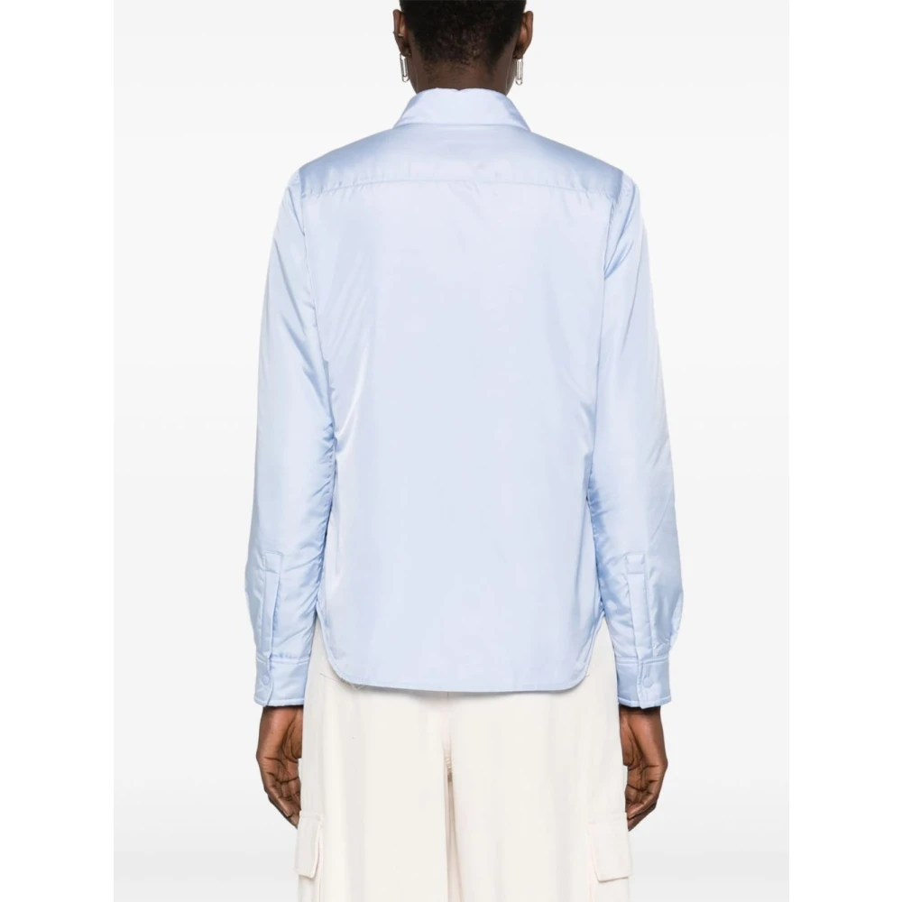 Aspesi Nylon Glue Overshirt Blue Dames